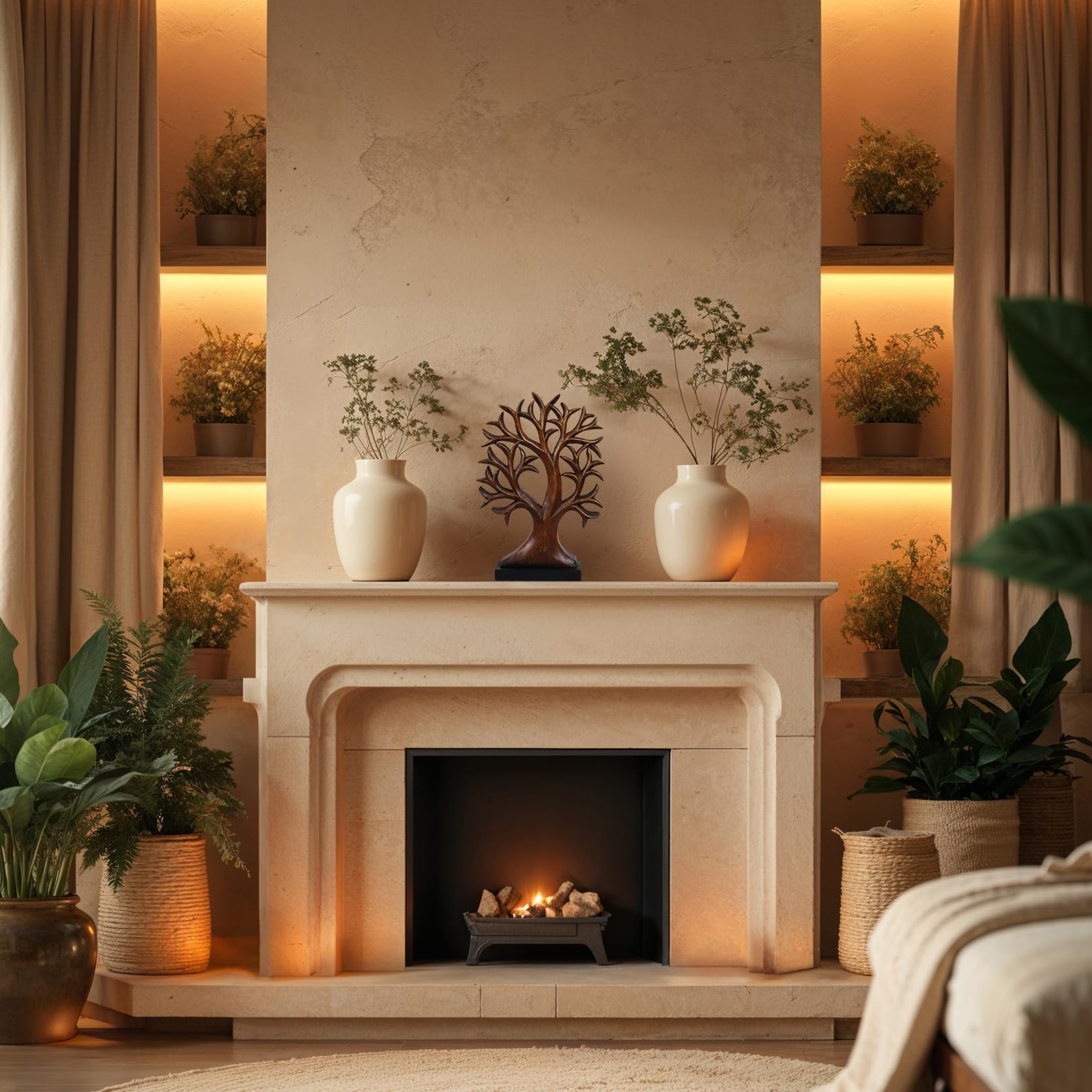 Brumit Tree of Life Wooden Sculpture – Large Hand-Carved Decor | Decozen Luxe, Gift for Mom