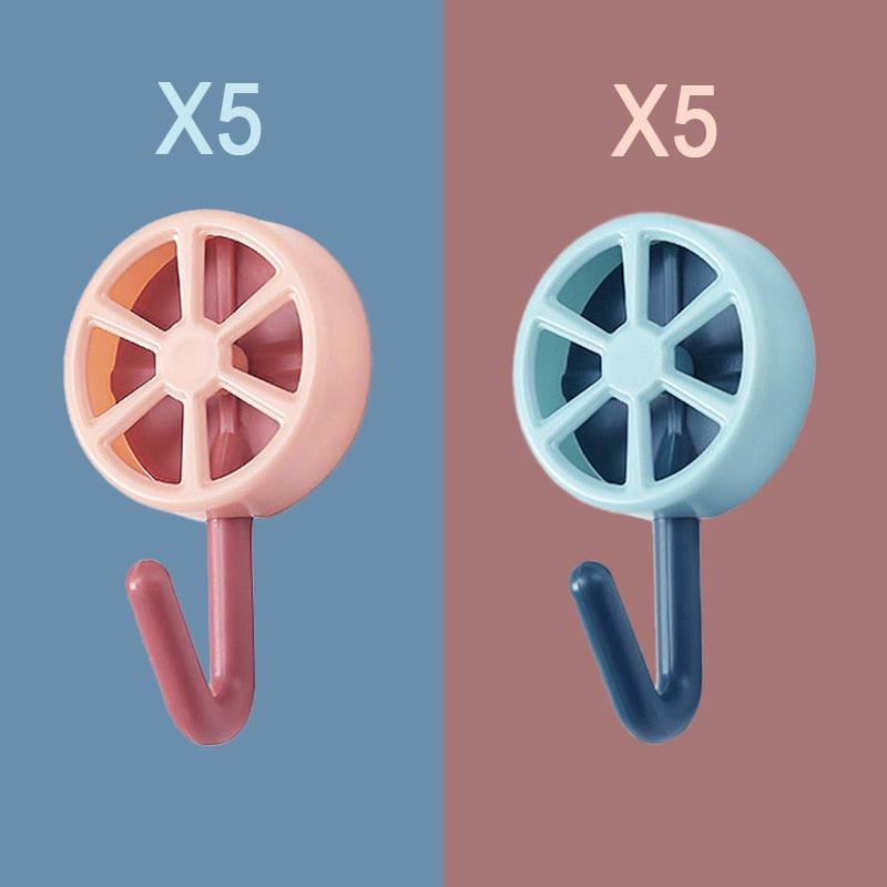 10PCS Self Adhesive Wall Hooks Strong No Drill Home Organizer