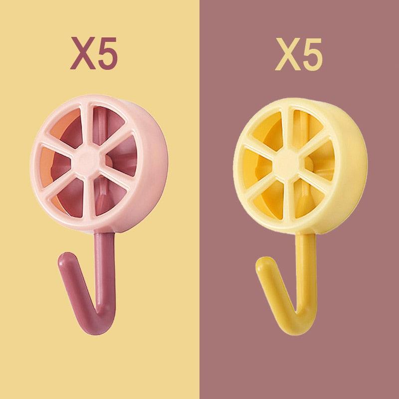 10PCS Self Adhesive Wall Hooks Strong No Drill Home Organizer