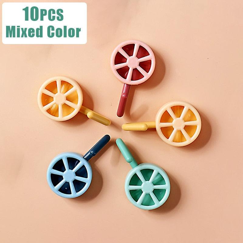10PCS Self Adhesive Wall Hooks Strong No Drill Home Organizer