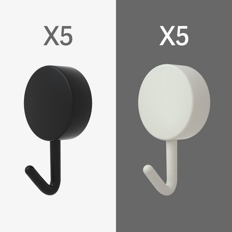 10PCS Self Adhesive Wall Hooks Strong No Drill Home Organizer