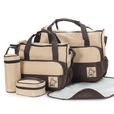 Baby Diaper Bag Set With Bottle Holder Maternity Stroller Organizer