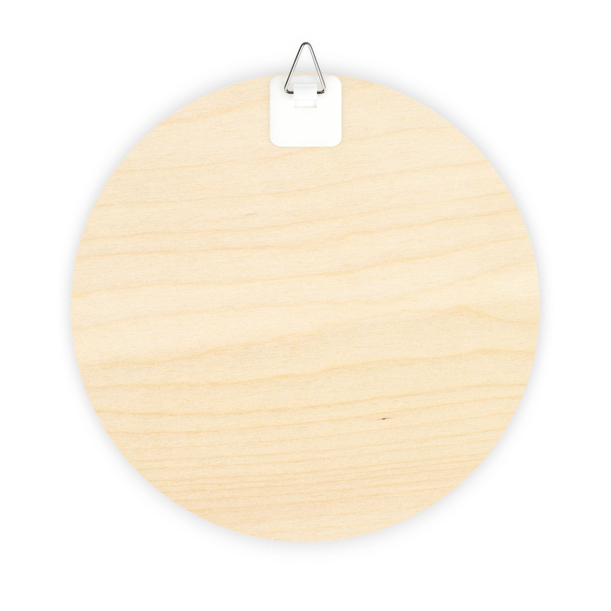 Soft Aura Interiors Round Wood Sign – Decorative Logo Wall Plaque