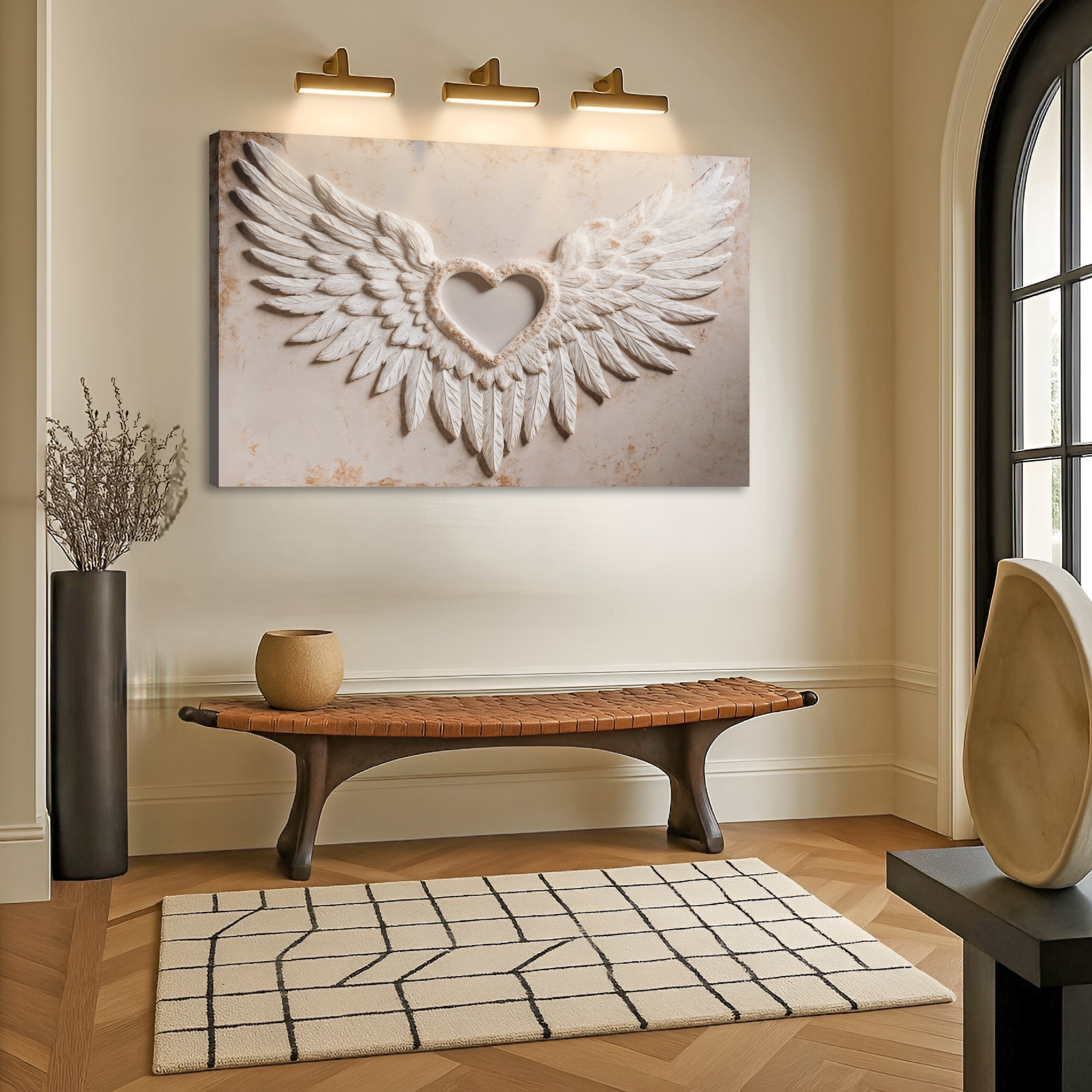 Wings of Love Abstract Wall Art II