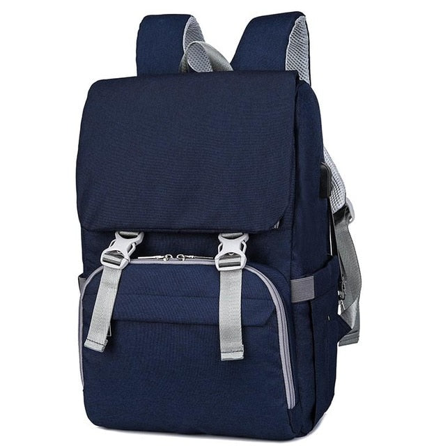 Baby Diaper Backpack With USB Charging Port Large Capacity Travel