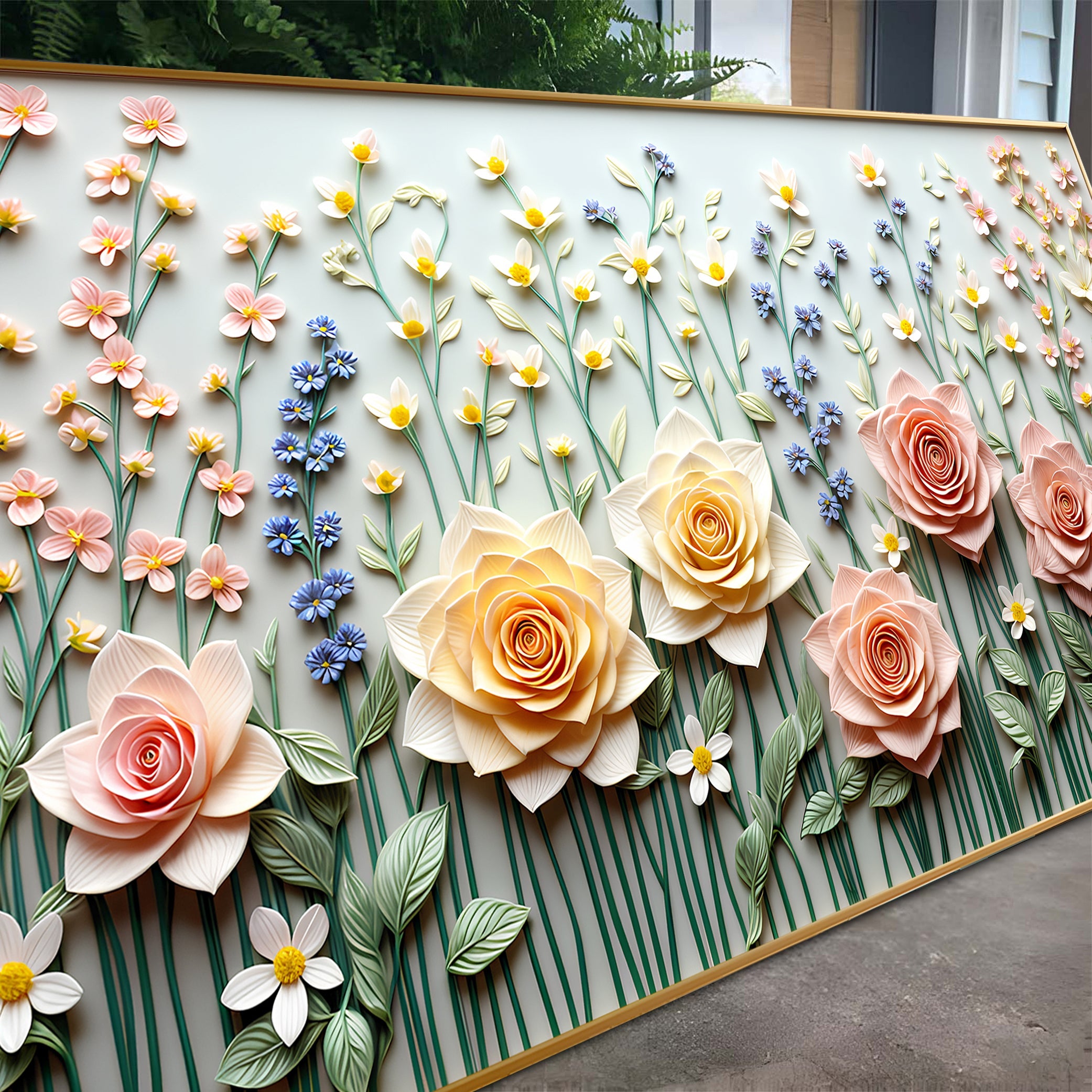 Garden Rhapsody Impasto Wall Art
