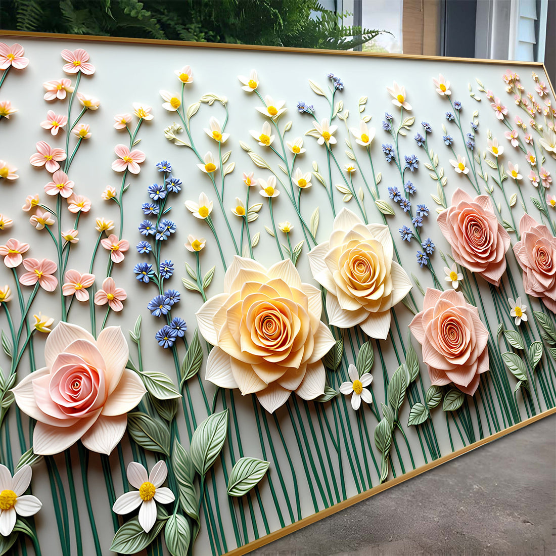 Garden Rhapsody Impasto Wall Art