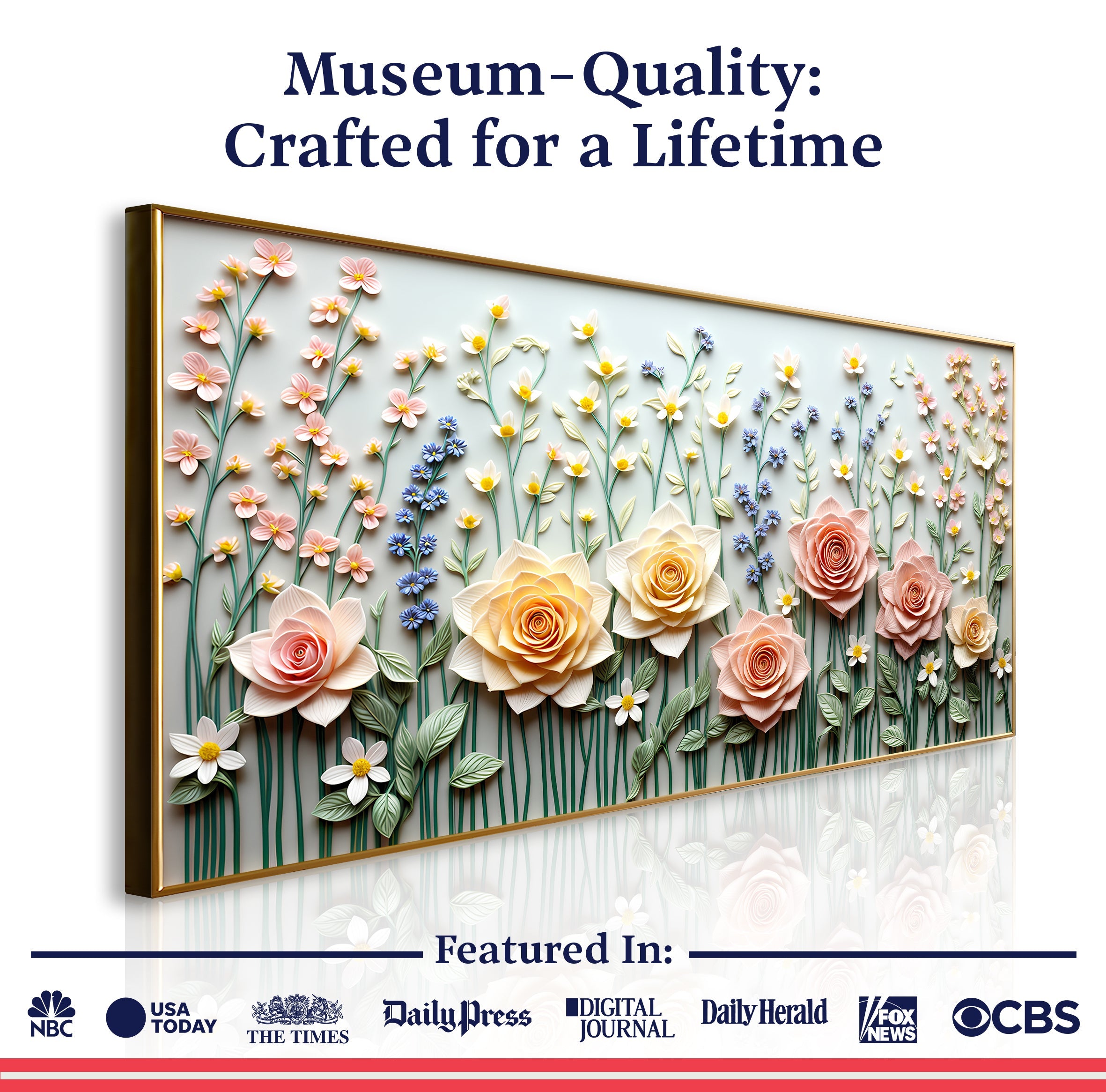 Garden Rhapsody Impasto Wall Art