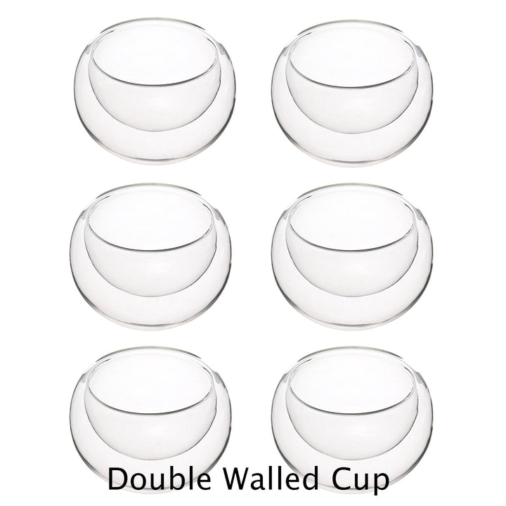 [6 double walled cups] 6 double walled cups