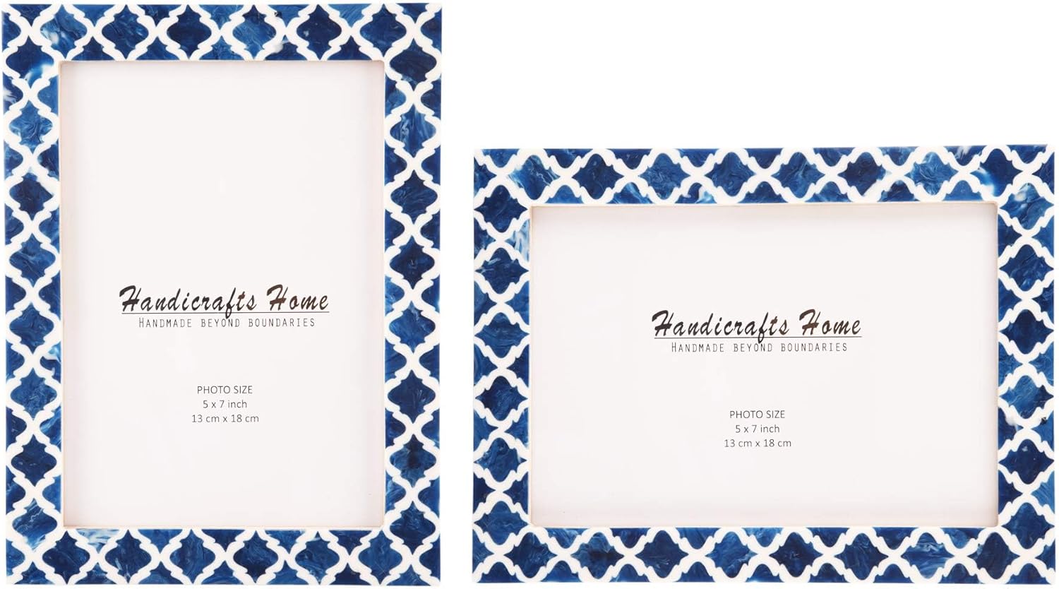 Picture Frame Casablanca Medianoche Collection Resin Inlay Pack of 2 – 3 Sizes