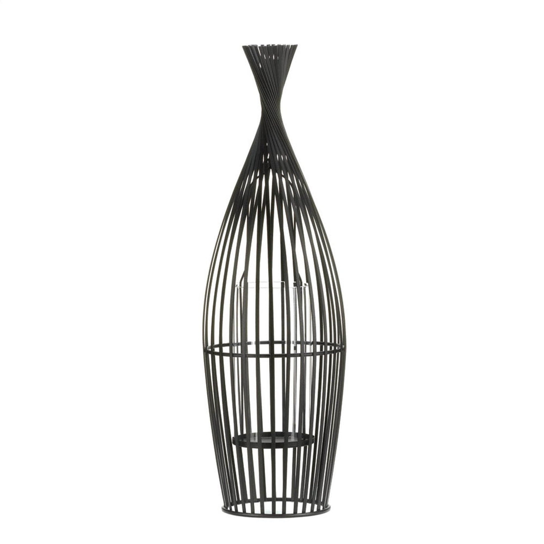 LARGE WIRE VASE CANDLEHOLDER