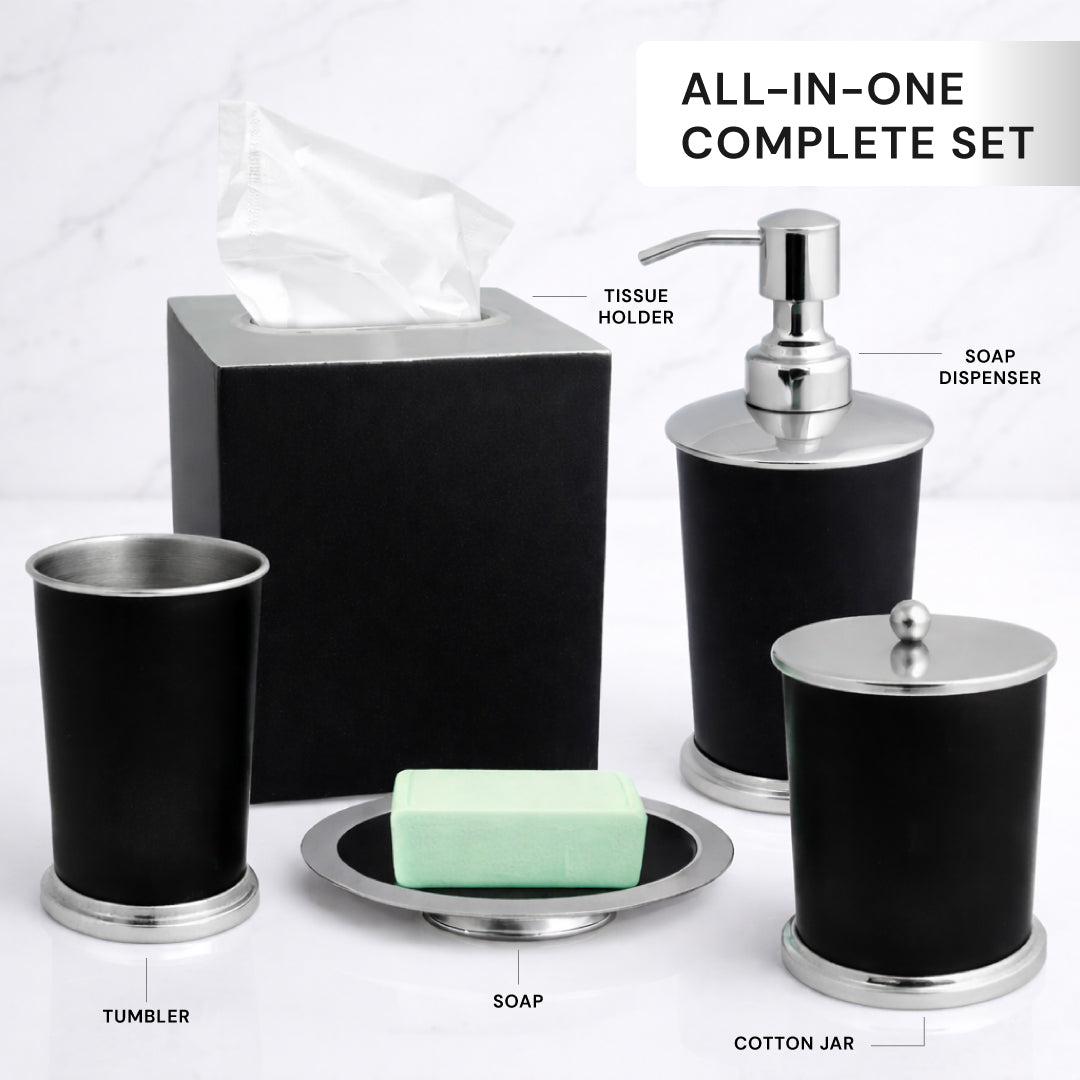 The Maebrie Collection - Elegant Modern Bathroom Décor Accessories Set of 5
