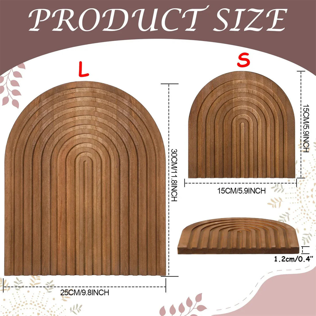 Wooden Wave Arch Cutting Board Boho Decorative Kitchen Home Decor