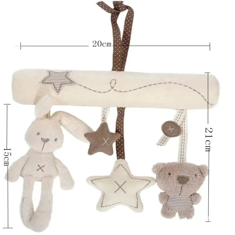 Hanging Rabbit Baby Hand Bell Plush Stroller Toy