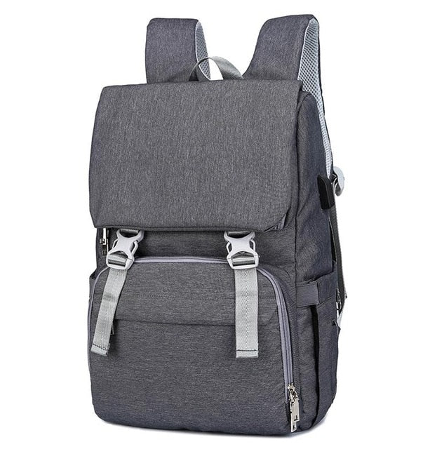 Baby Diaper Backpack With USB Charging Port Large Capacity Travel
