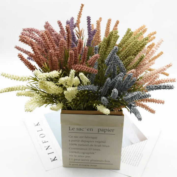 DecorBites™ Artificial Lavender Plants: Home Decor, Wedding DIY, Photo Props, Indoor Furnishings
