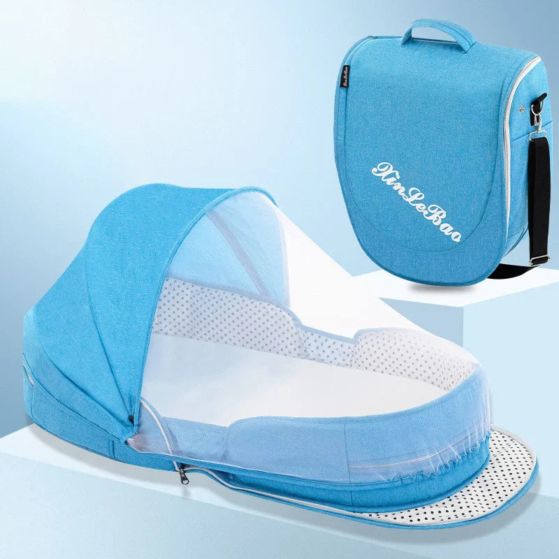 Baby Crib Multifunction Folding Travel Cot With Mosquito Net