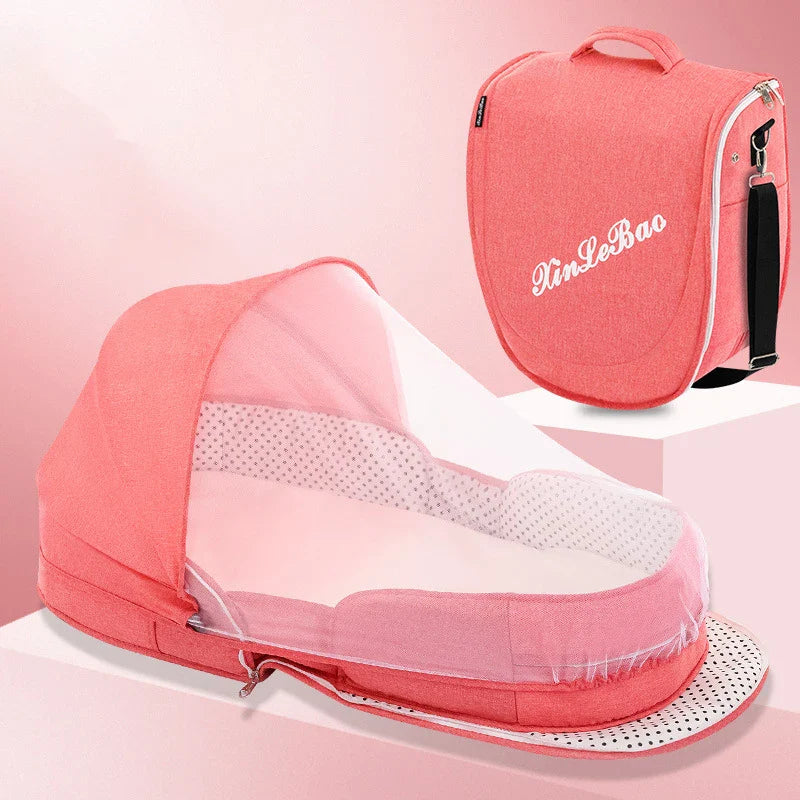 Baby Crib Multifunction Folding Travel Cot With Mosquito Net