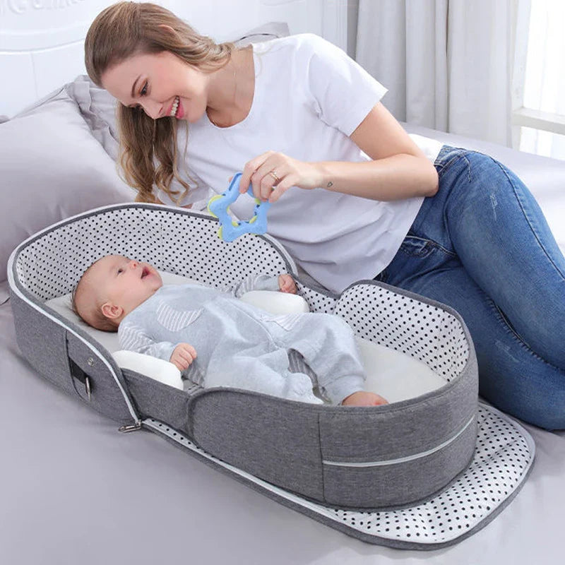 Baby Crib Multifunction Folding Travel Cot With Mosquito Net