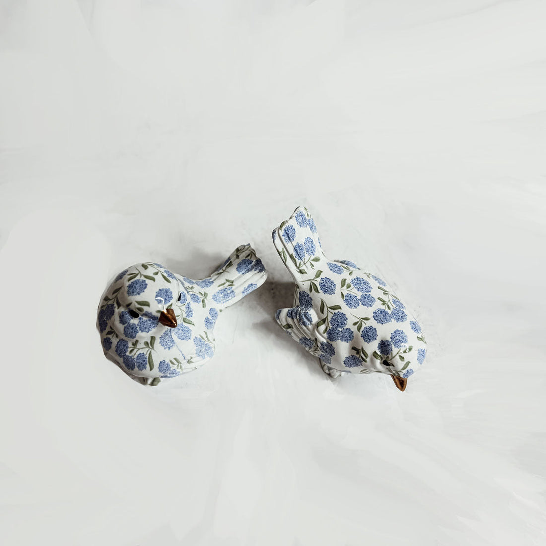 Blue Hydrangea Birds