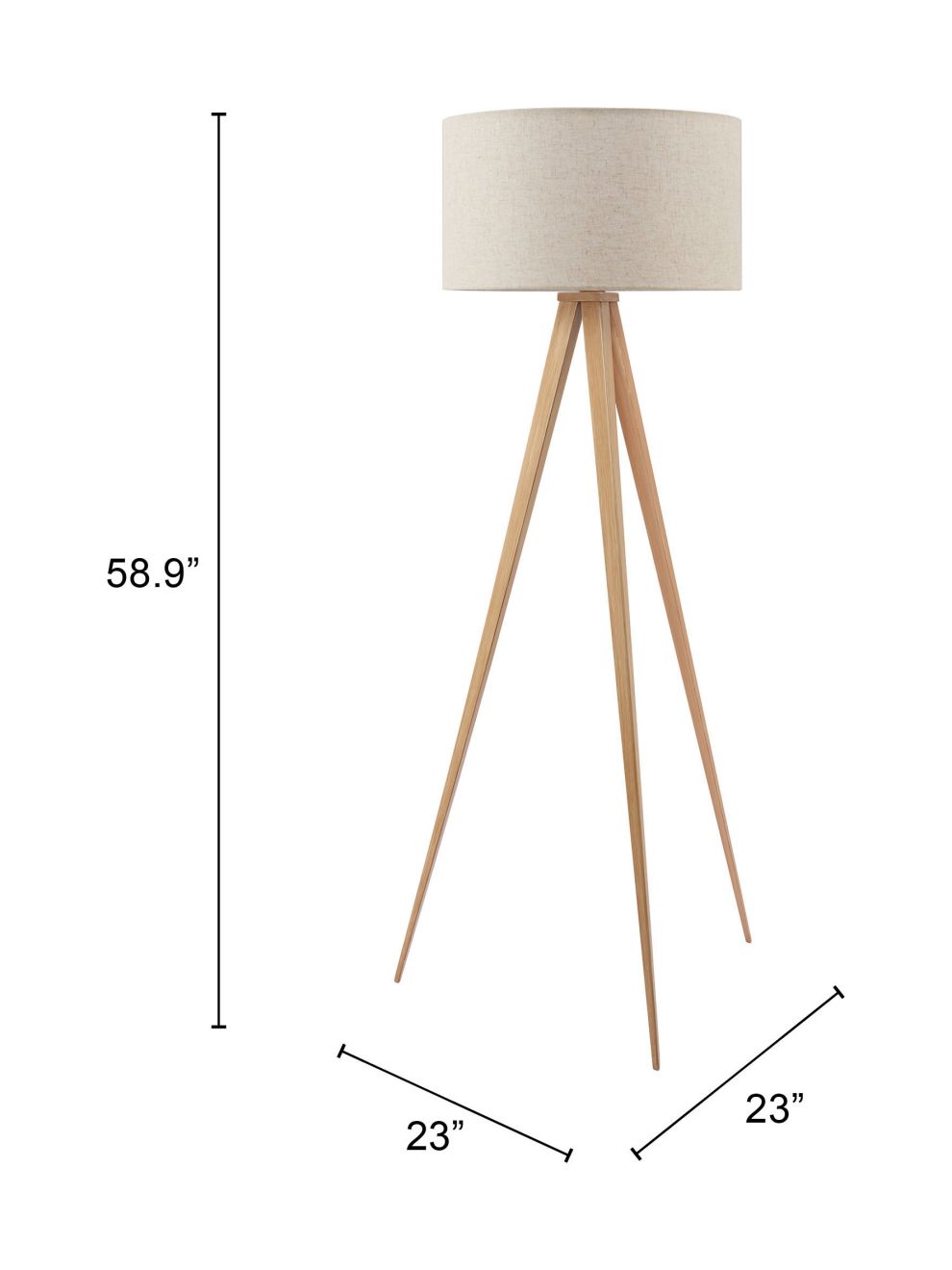 Imperial Steel Floor Lamp