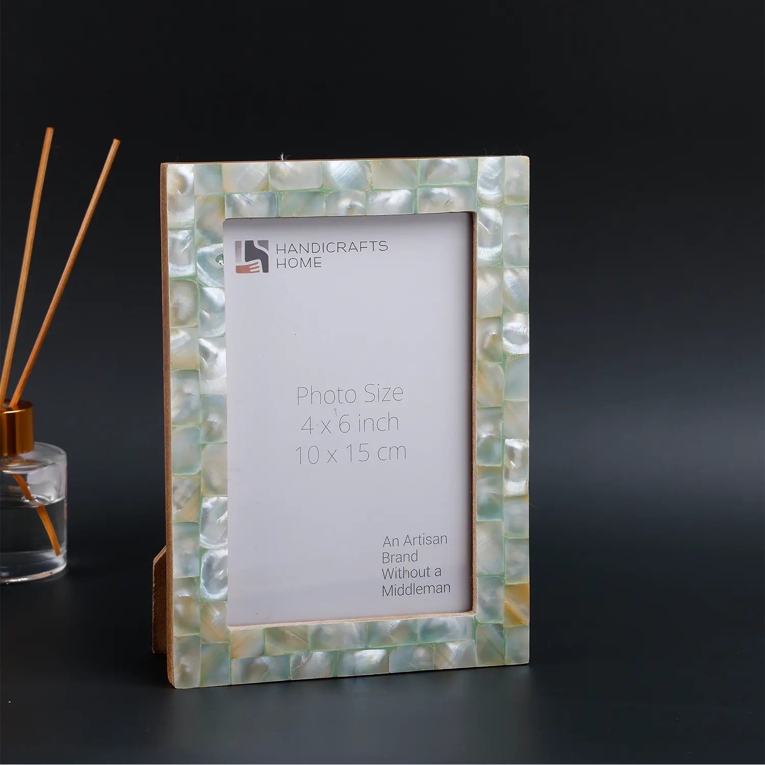 Picture Frame Mother of Pearl Collection Green 3 Sizes