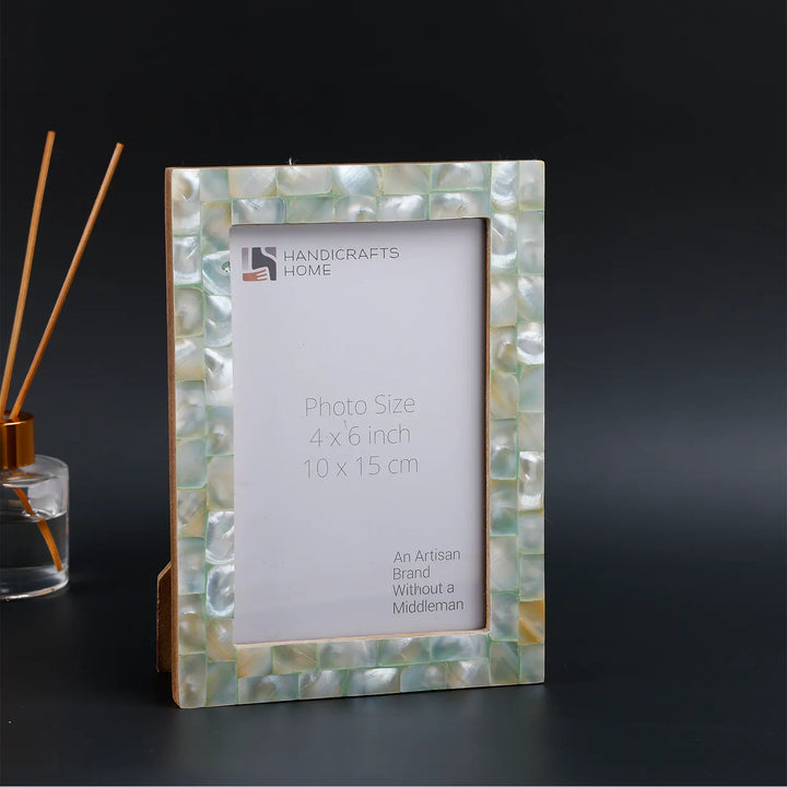 Picture Frame Mother of Pearl Collection Green 3 Sizes