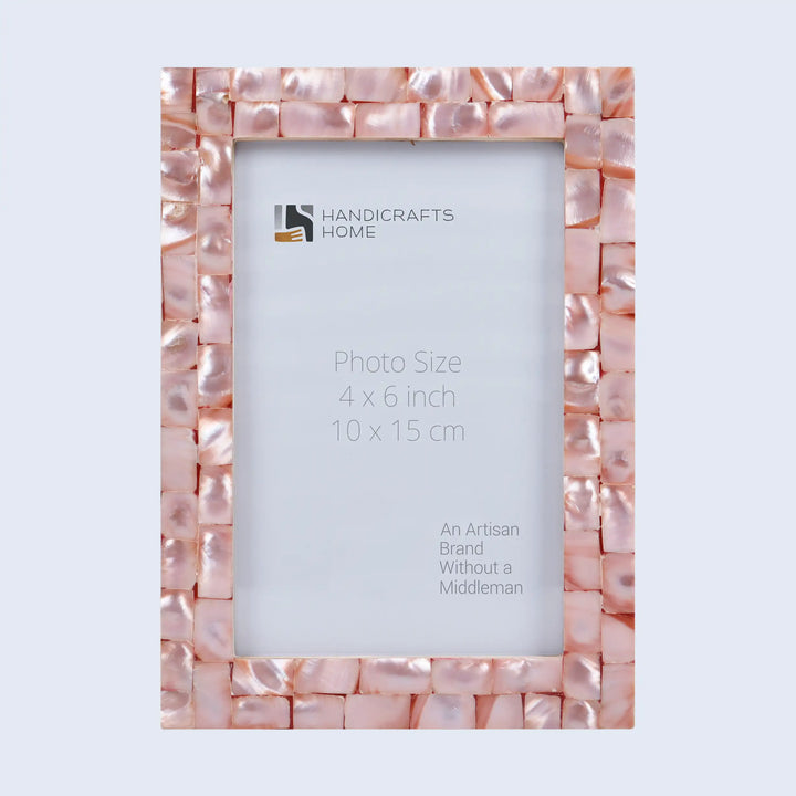 Picture Frame Mother of Pearl Collection Pink - 3 Sizes