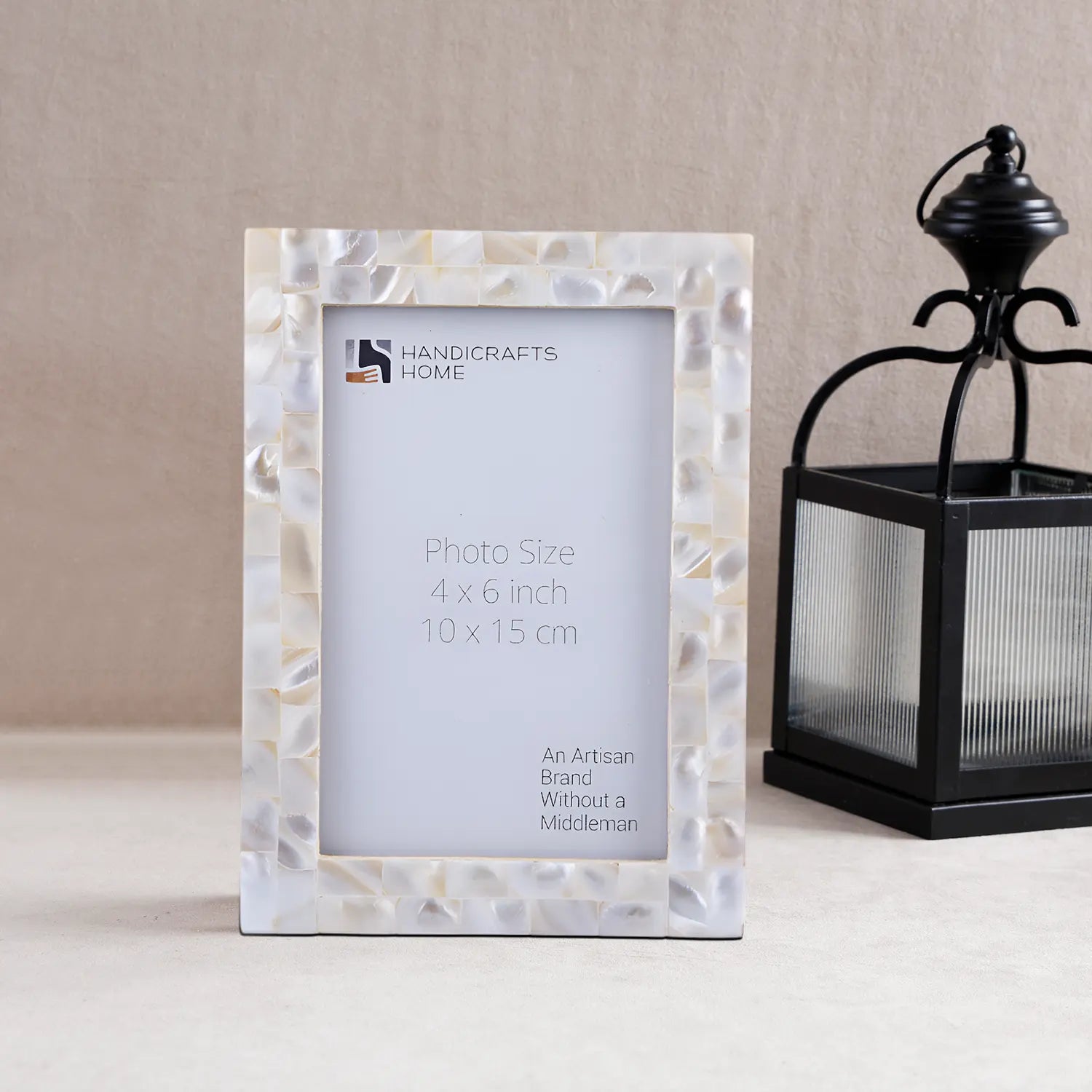 Picture Frame Mother of Pearl Collection Mother of Pearl White 3 Sizes