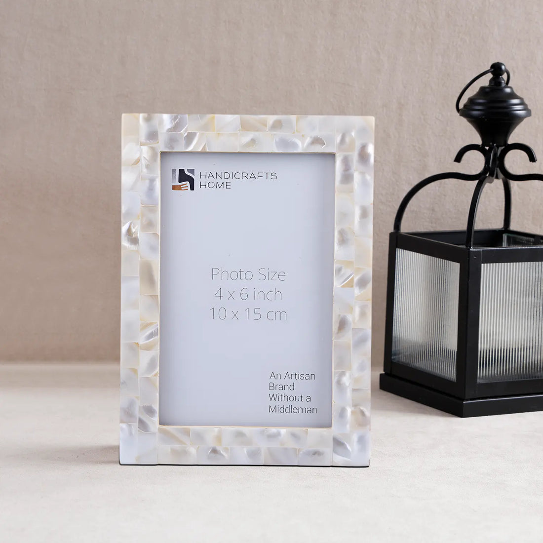 Picture Frame Mother of Pearl Collection Mother of Pearl White 3 Sizes