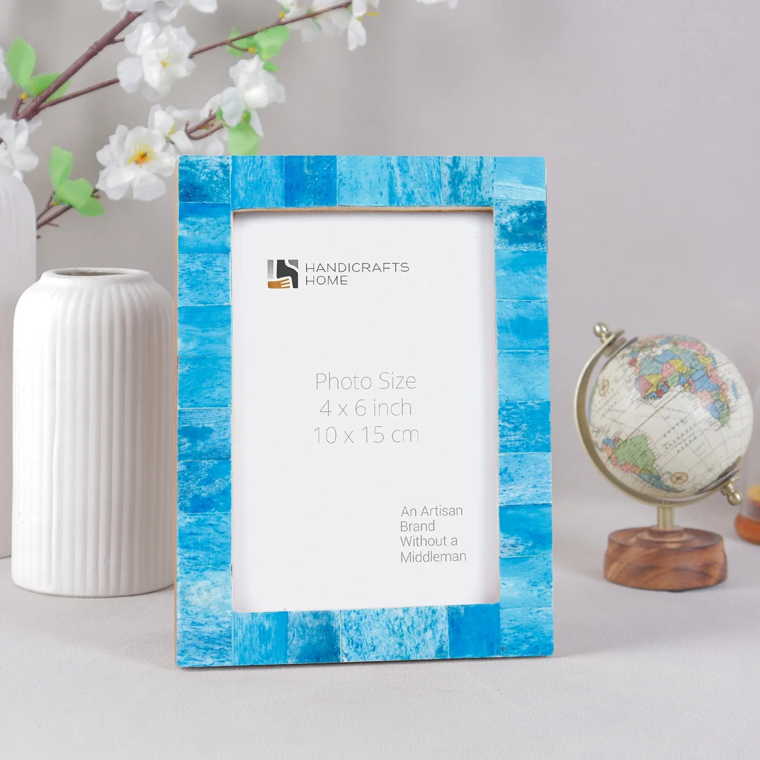 Picture Frame Classic Collection Bone Inlay Turquoise – 3 Sizes