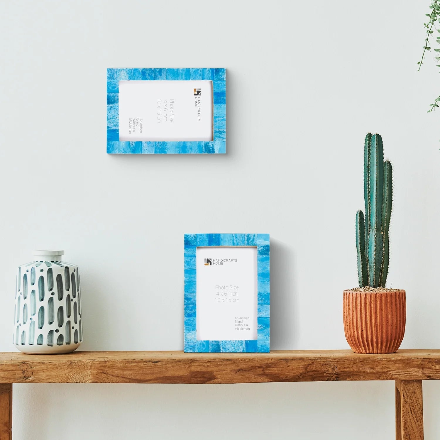 Picture Frame Classic Collection Bone Inlay Turquoise – 3 Sizes