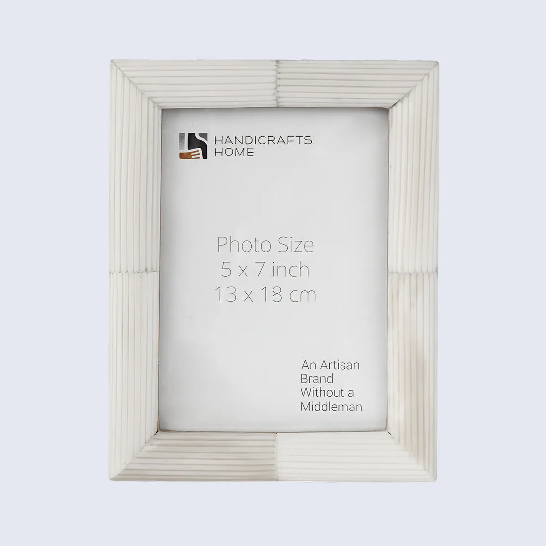 Picture Frame Hand-Carved Collection Bone Inlay White – 3 Sizes