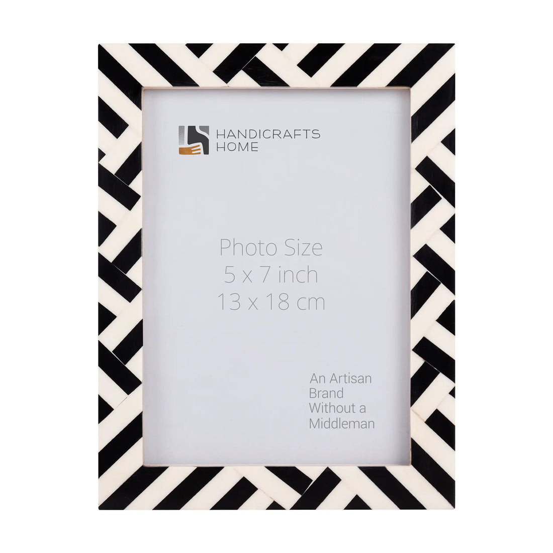 Picture Frame Avant Coco Collection Resin Inlay Black & White – 4x6, 5x7 & 8x10"