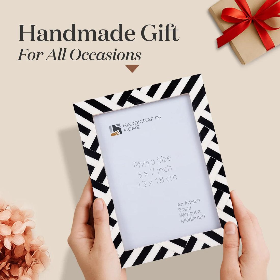 Picture Frame Avant Coco Collection Resin Inlay Black & White – 4x6, 5x7 & 8x10"