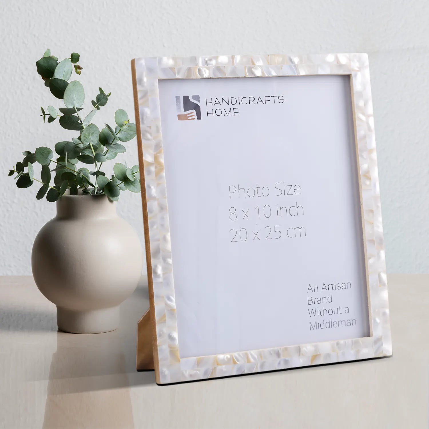 Picture Frame Mother of Pearl Collection Mother of Pearl White 3 Sizes