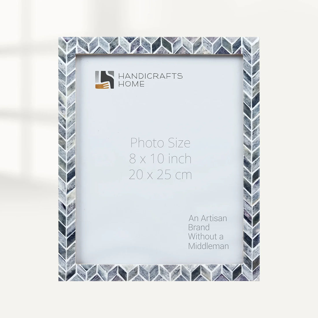 Picture Frame Arctic Smoke Pattern Collection Bone & Resin Inlay Grey & White – 4x6, 5x7 & 8x10