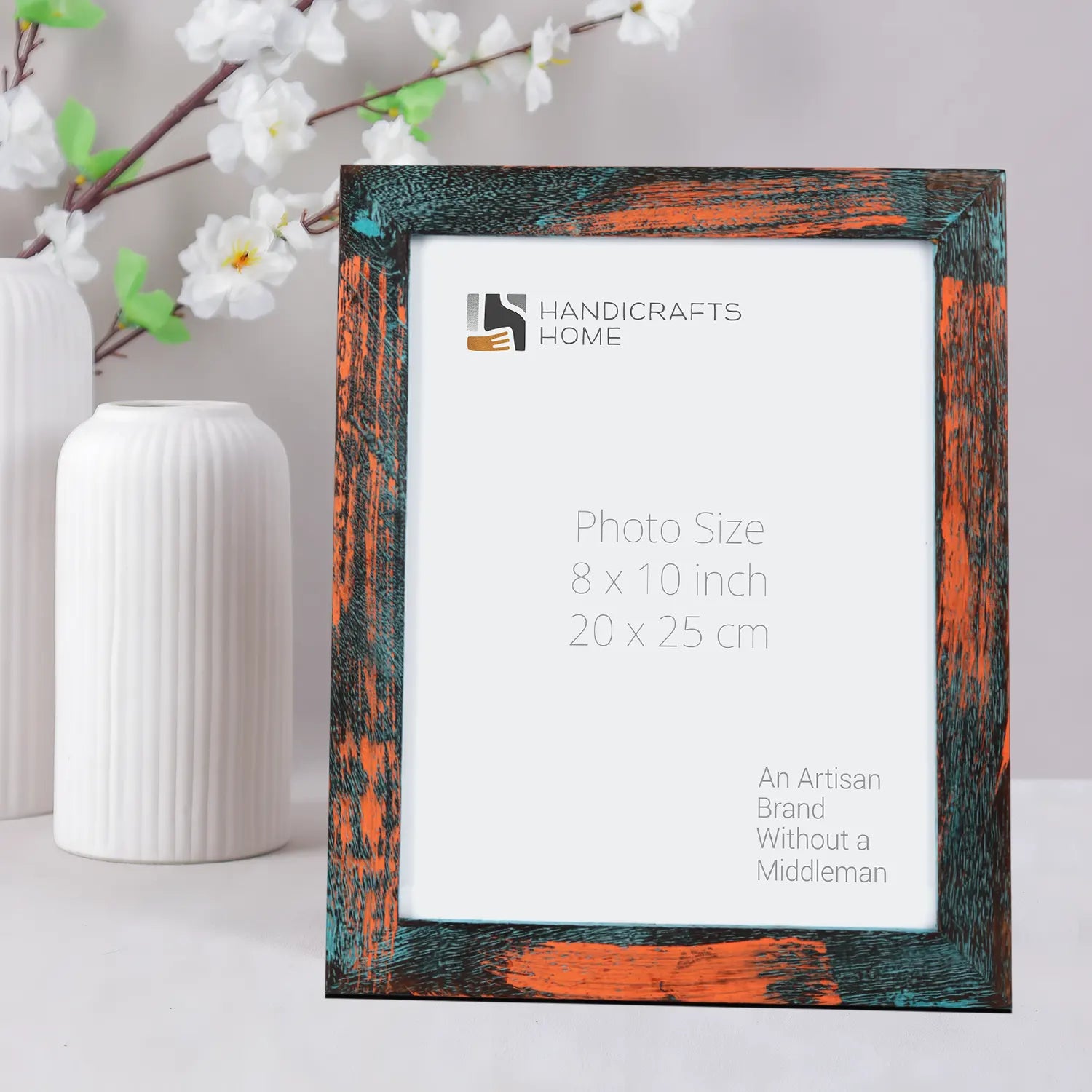 Picture Frame Driftwood Bali Collection Wood Inlay Multicolor – 4x6, 5x7 & 8x10"