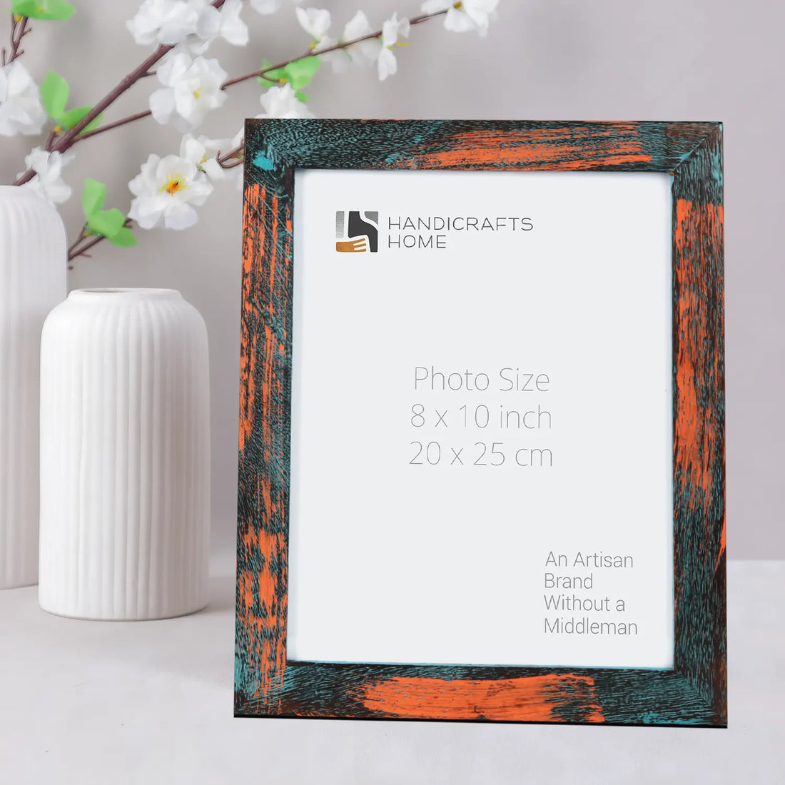 Picture Frame Driftwood Bali Collection Wood Inlay Multicolor – 4x6, 5x7 & 8x10"