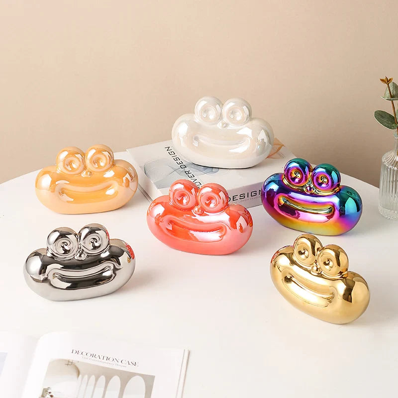 Sausage Shaped Ceramic Decor Unique Home Kitchen Living Room Ornament
