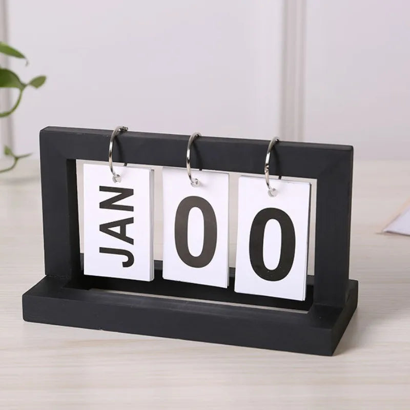 Modern Minimalist Flip Desk Calendar English Home Office Decor