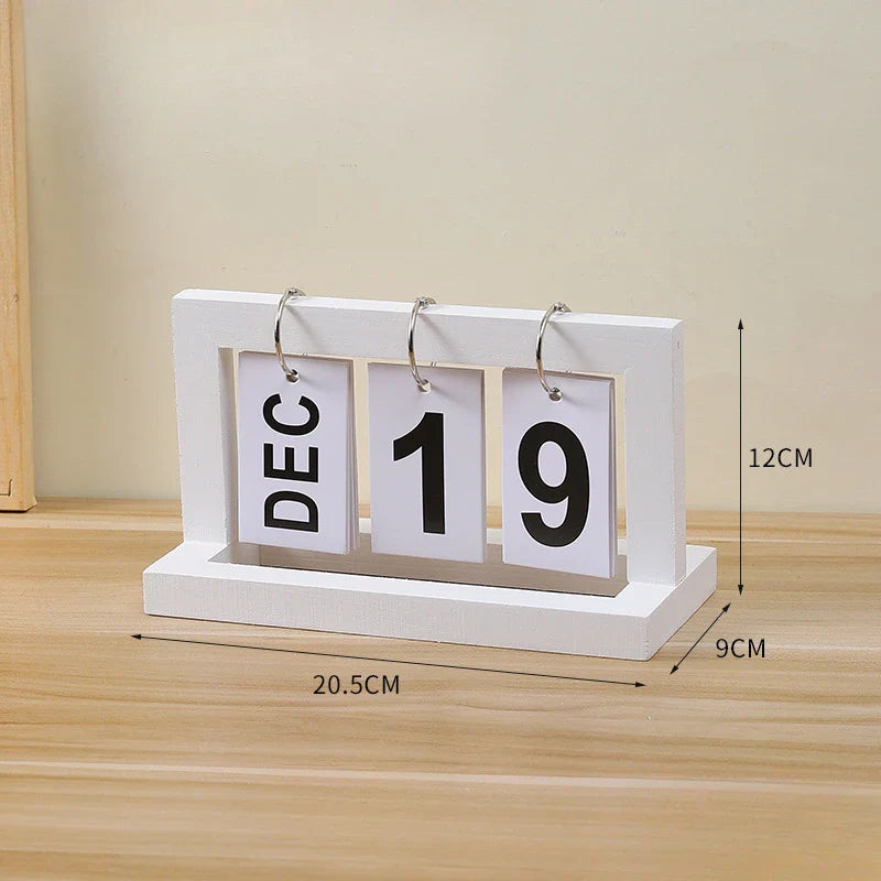 Modern Minimalist Flip Desk Calendar English Home Office Decor