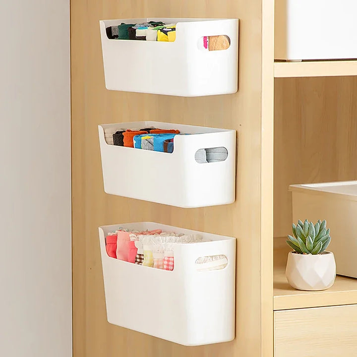 Transparent Non Perforated Adhesive Film Kitchen Cabinet Wall Organizer