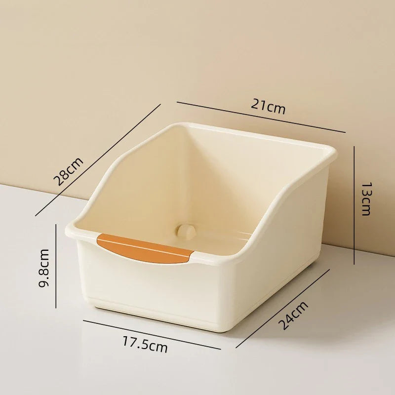 Plastic Multi Functional Storage Box Set Curved Design Home Organizer