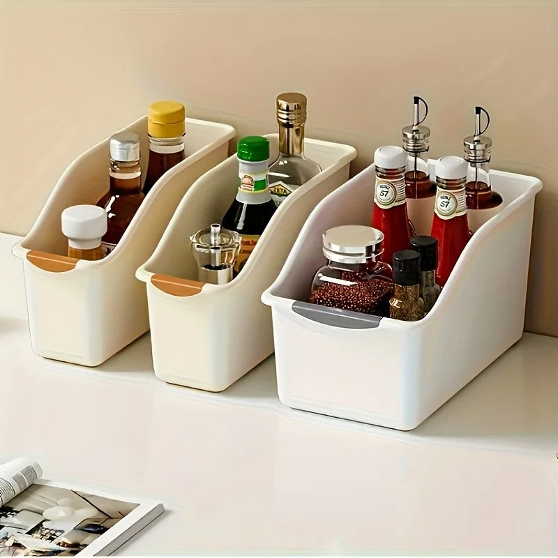 Plastic Multi Functional Storage Box Set Curved Design Home Organizer