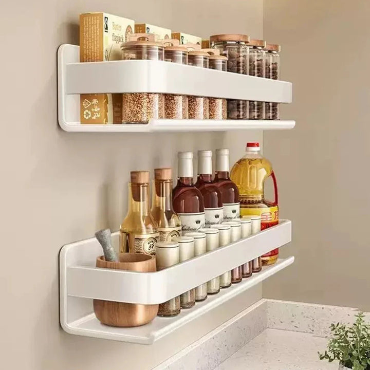 Wall Mounted Bathroom Shelf Kitchen Spice Rack Organizer Storage