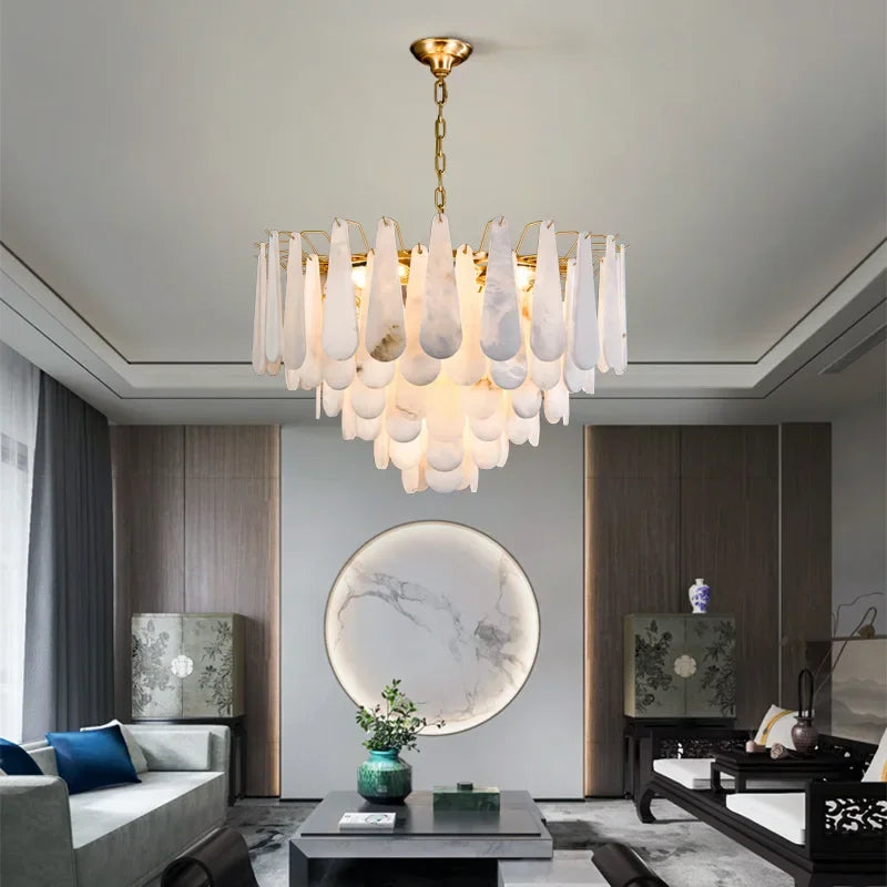 Marble Pendant LED Chandelier