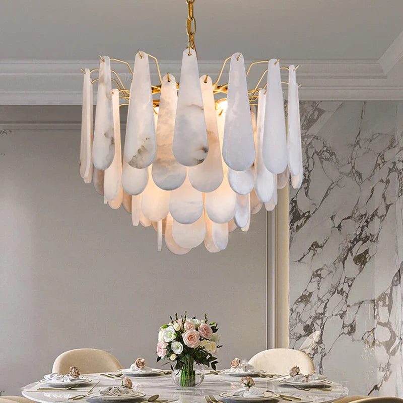 Marble Pendant LED Chandelier