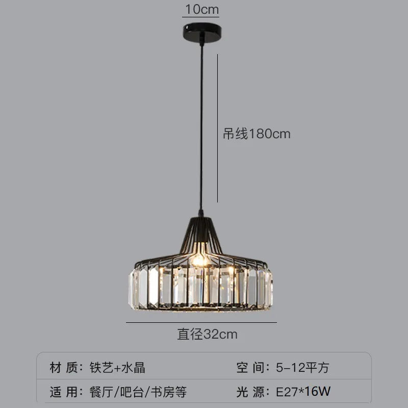 LED Crystal Chandelier Pendant Light