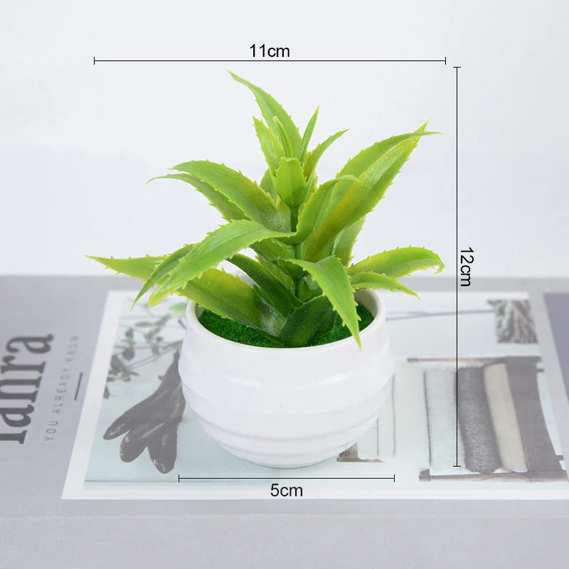 Artificial Potted Plants Bonsai Small Tree Plant Flowers Home Decor